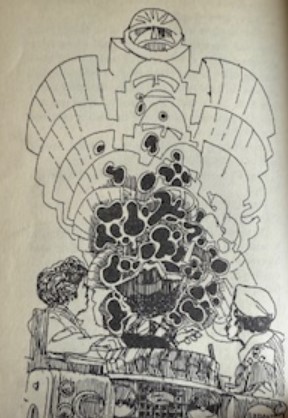 Internal illustration - the robot goes giant!